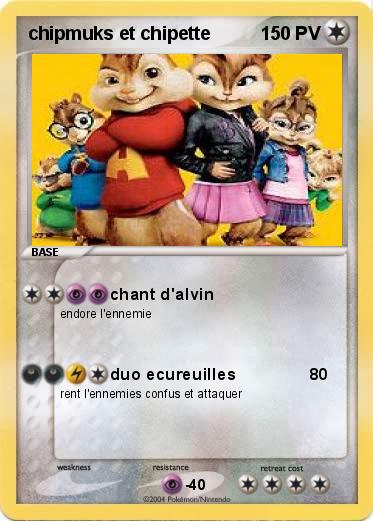 Pokemon chipmuks et chipette