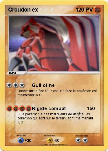 Pokemon Groudon ex