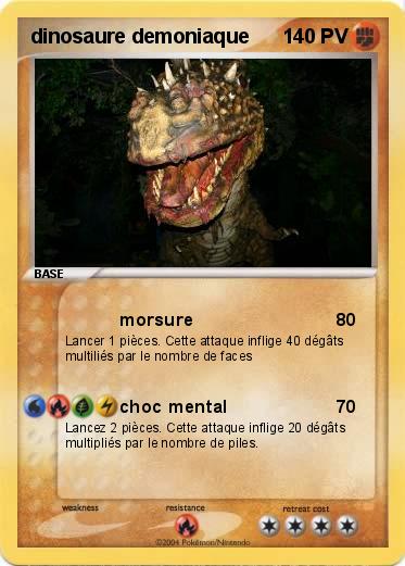 Pokemon dinosaure demoniaque