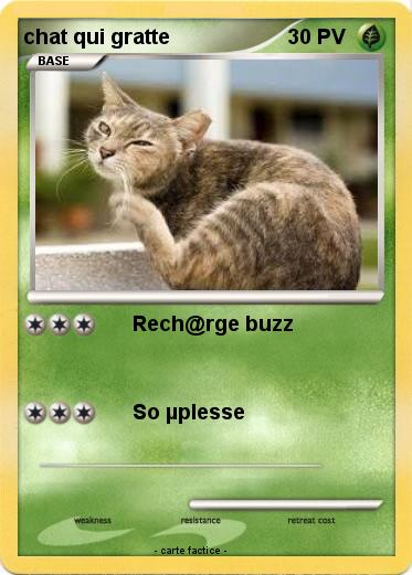 Pokemon chat qui gratte