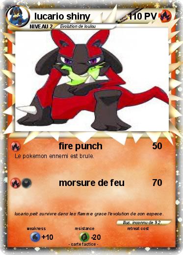 Pokemon lucario shiny