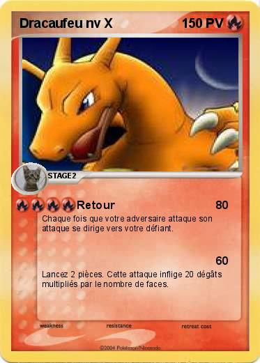 Pokemon Dracaufeu nv X