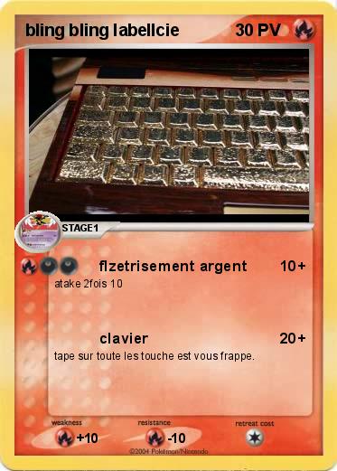 Pokemon bling bling labellcie