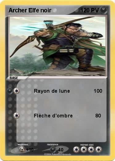 Pokemon Archer Elfe noir