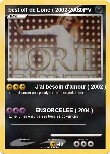 Pokemon best off de Lorie ( 2002-2009 )