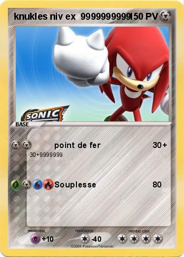 Pokemon knukles niv ex  9999999999
