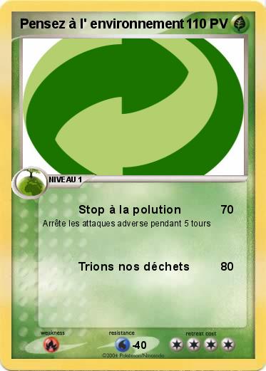 Pokemon Pensez à l' environnement 
