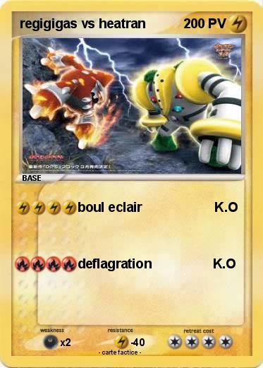 Pokemon regigigas vs heatran