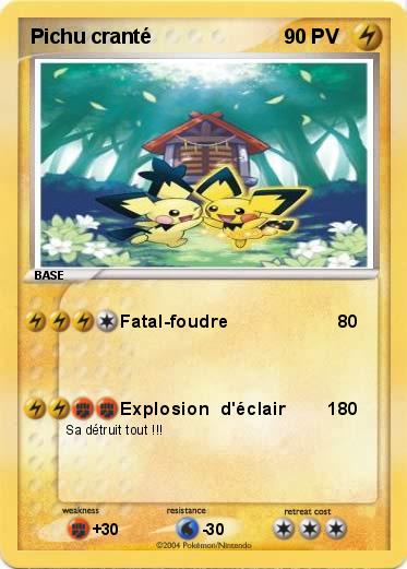 Pokemon Pichu cranté