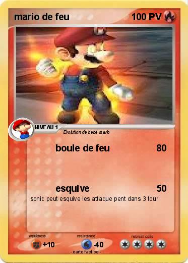 Pokemon mario de feu