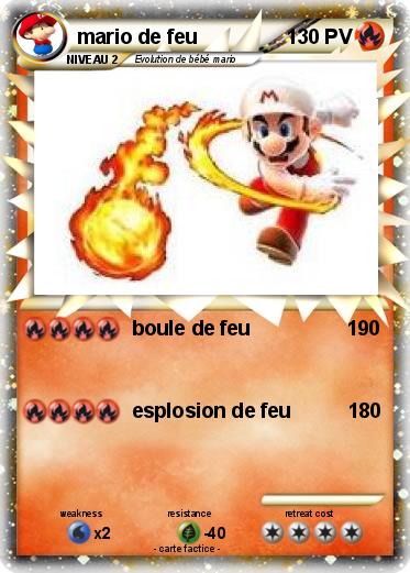 Pokemon mario de feu