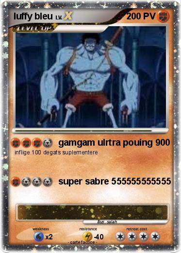 Pokemon luffy bleu