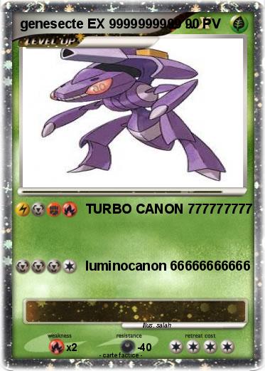 Pokemon genesecte EX 9999999999