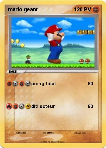 Pokemon mario geant