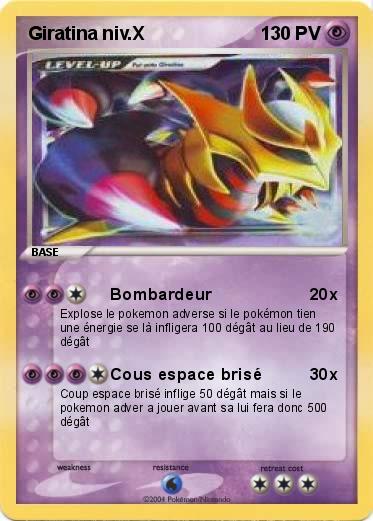 Pokemon Giratina niv.X