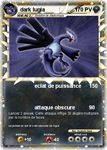 Pokemon dark lugia