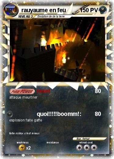 Pokemon rauyaume en feu