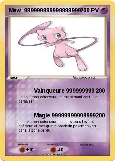 Pokemon Mew  999999999999999999