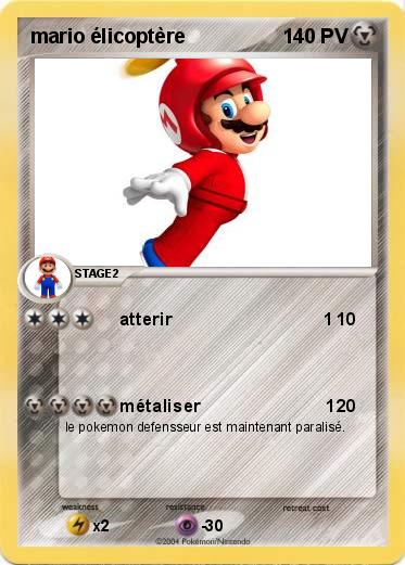 Pokemon mario élicoptère 