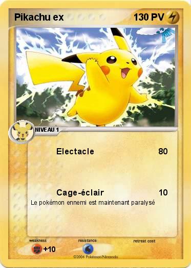 Pokemon Pikachu ex