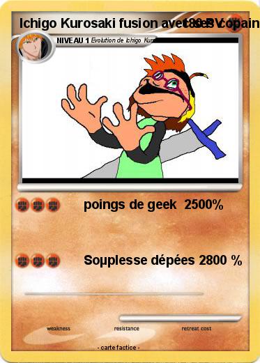 Pokemon Ichigo Kurosaki fusion avec ses copains d'école