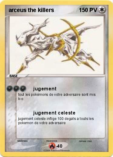 Pokemon arceus the killers