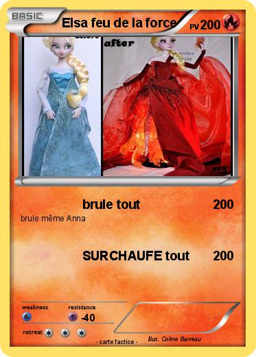 Pokemon Elsa feu de la force