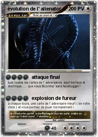 Pokemon évolution de l' alienator