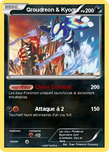 Pokemon Groudreon & Kyogre