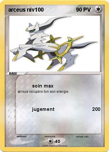 Pokemon arceus niv100