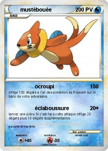 Pokemon mustébouée