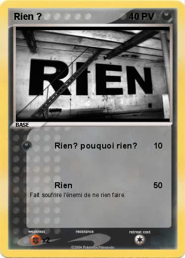 Pokemon Rien ?