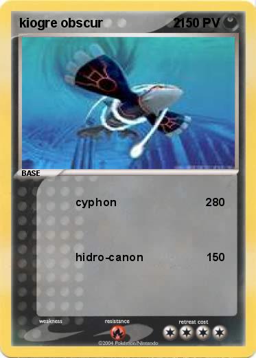 Pokemon kiogre obscur                    2