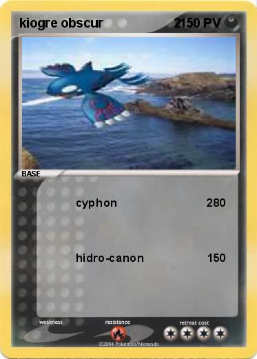 Pokemon kiogre obscur                    2