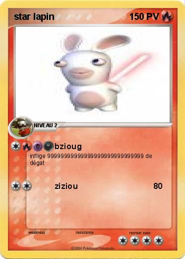 Pokemon star lapin 
