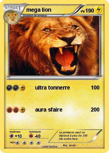 Pokemon mega lion
