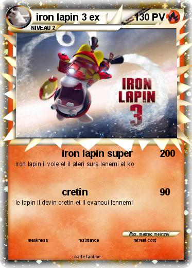 Pokemon iron lapin 3 ex
