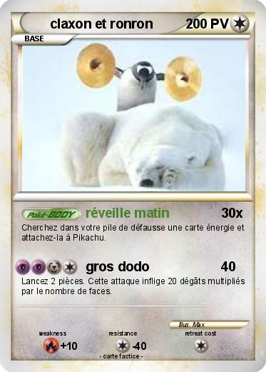 Pokemon claxon et ronron