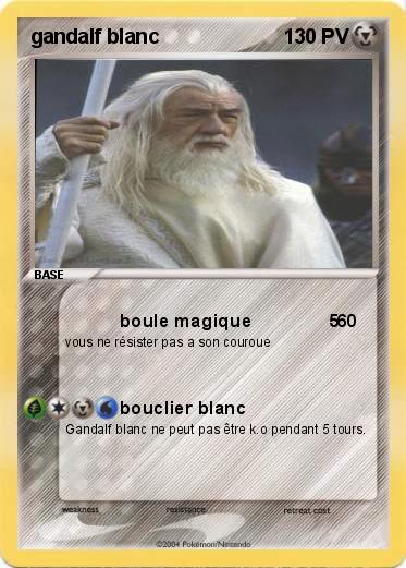 Pokemon gandalf blanc