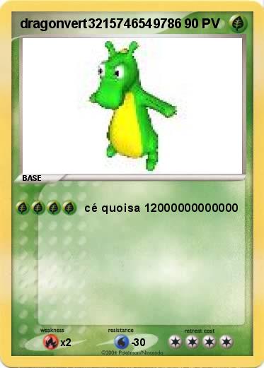 Pokemon dragonvert3215746549786