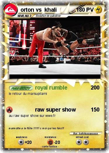 Pokemon orton vs  khali