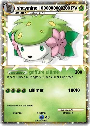 Pokemon shaymine 1000000000