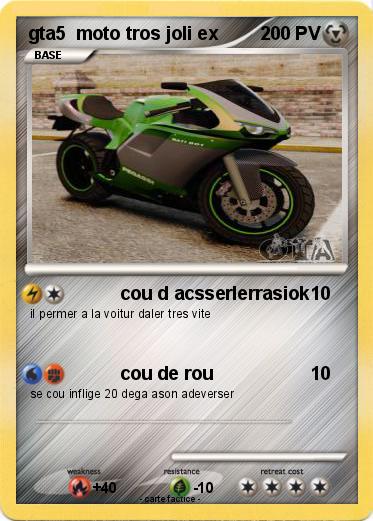 Pokemon gta5  moto tros joli ex