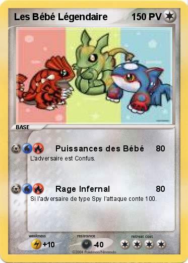 Pokemon Les Bébé Légendaire
