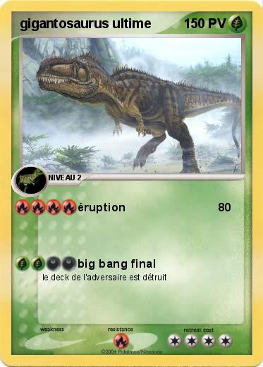 Pokemon gigantosaurus ultime