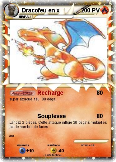 Pokemon Dracofeu en x