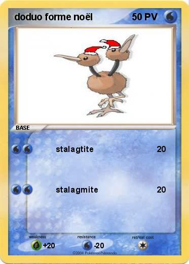 Pokemon doduo forme noël