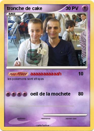 Pokemon tronche de cake