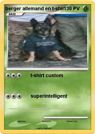 Pokemon berger allemand en t-shirt