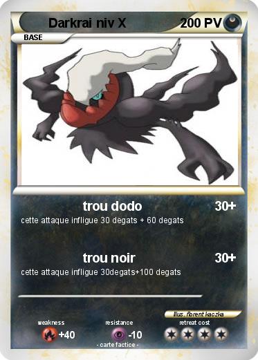 Pokemon Darkrai niv X